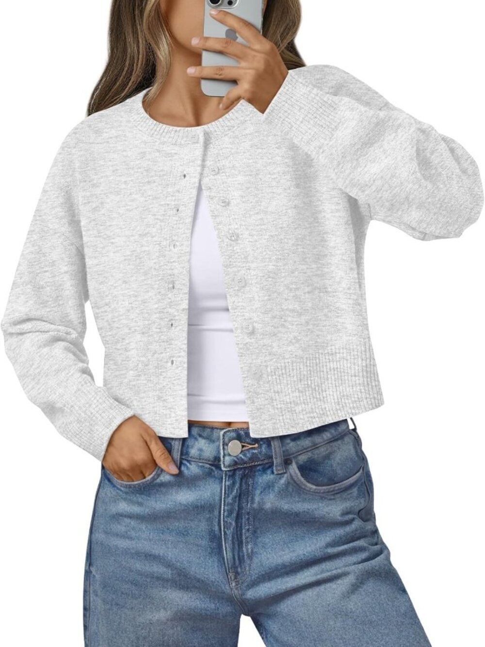 Lightweight Cropped Cardigan for Women | Cute Knit Sweater for Fall 2026